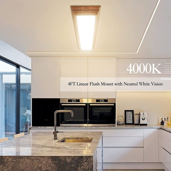 4 foot led flush mount ceiling light cheap