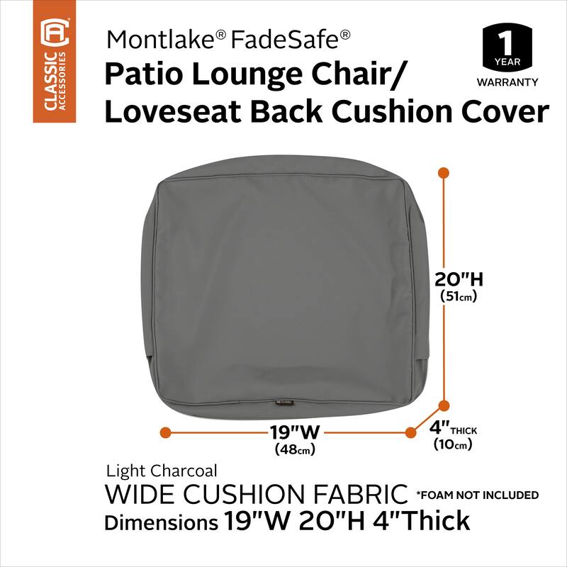 Classic Accessories Montlake Water-resistant Cushion Slip Cover