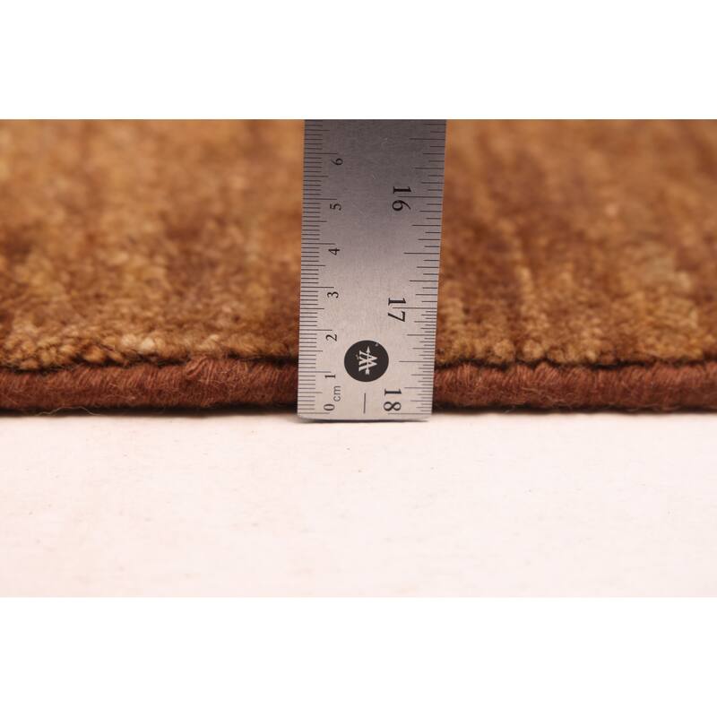 ECARPETGALLERY Hand-knotted Pak Finest Gabbeh Brown Wool Rug - 4'0 x 6'0