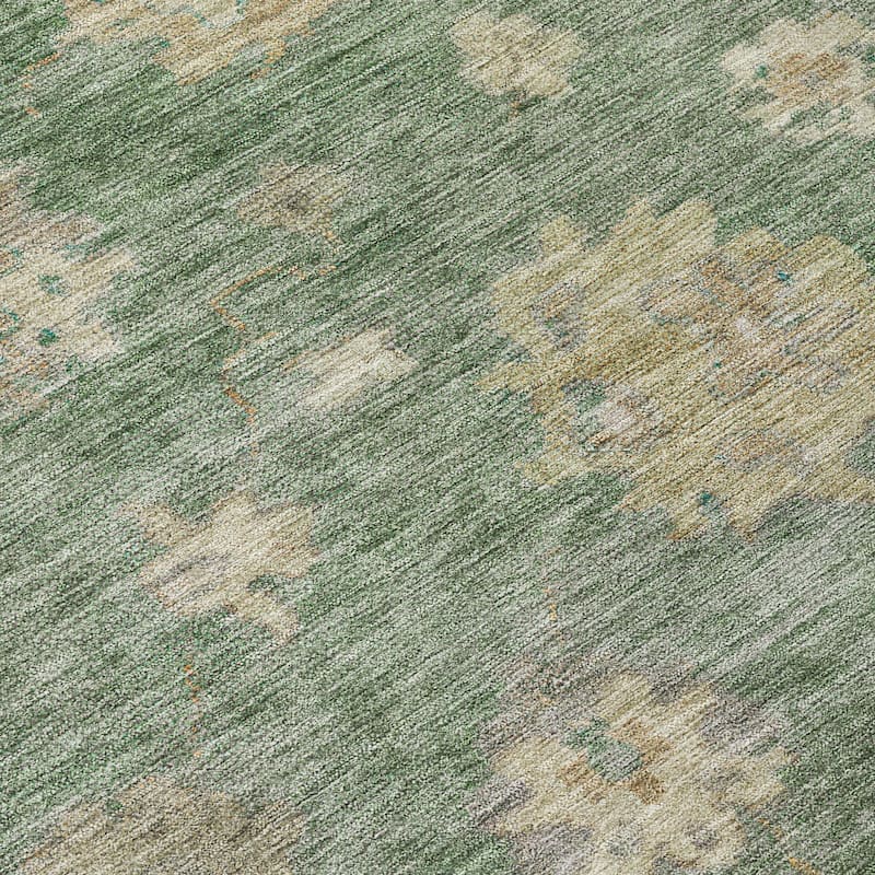 Machine Washable Indoor/ Outdoor Casual Traditional Chantille Rug
