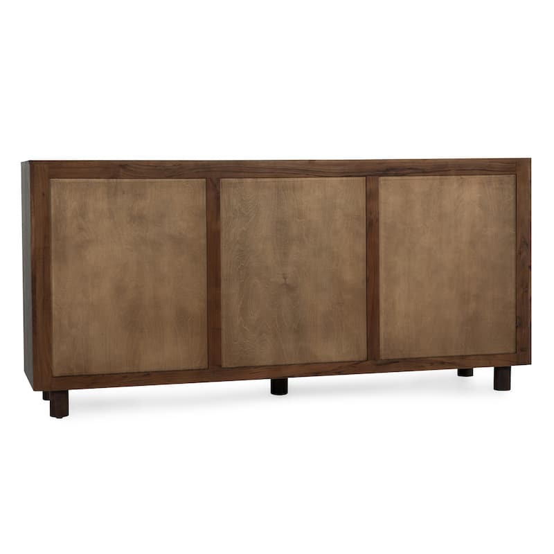 Classic Home Jaxon Nine-Drawer Acacia Wood Dresser in Cocoa Brown