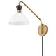 preview thumbnail 2 of 8, Lark 83250-CO Simon 14" Tall Hardwired or Plug-In Wall Sconce with