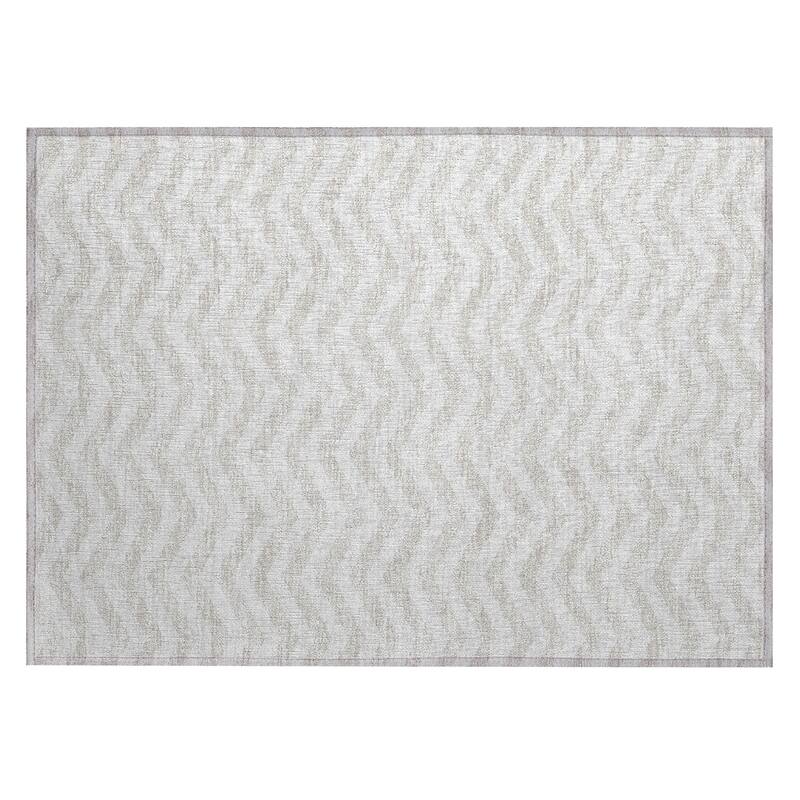 Machine Washable Indoor/ Outdoor Chantille Chevron Stripe Rug