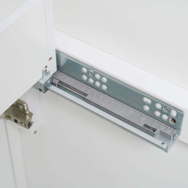 Christopher Knight Home - Aurelia Modern Solid Wood Legs Bathroom Vanity with Spacious Storage and Tip-Out Tray