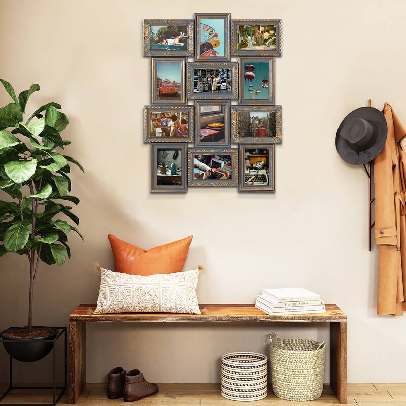 HELLO LAURA 12 Opening Classic Wall Hanging Photo Frame White