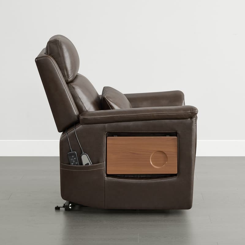 Spruce & Spring Power Lift Recliner Chair for Elderly with Foldable Tray Table and Massage