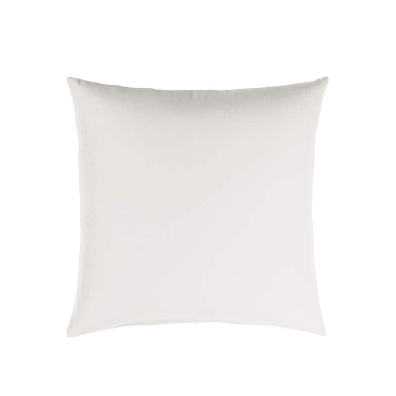 Sorra Home Sunbrella Outdoor Knife Edge Pillow Single - 20 in H x 20 in W x 6 in D - Canvas Natural