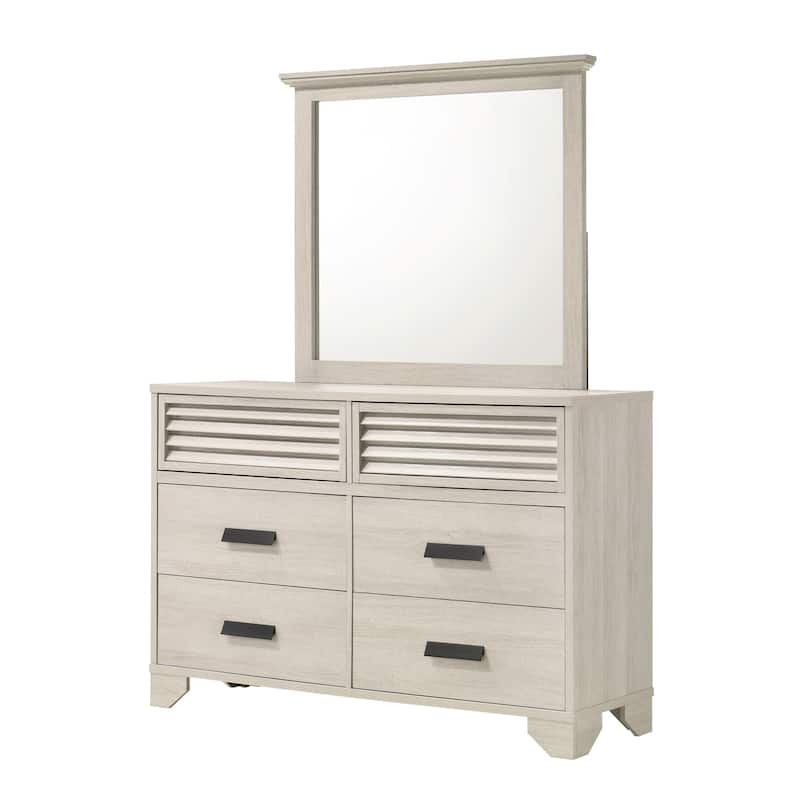 Vanni White Panel Bed