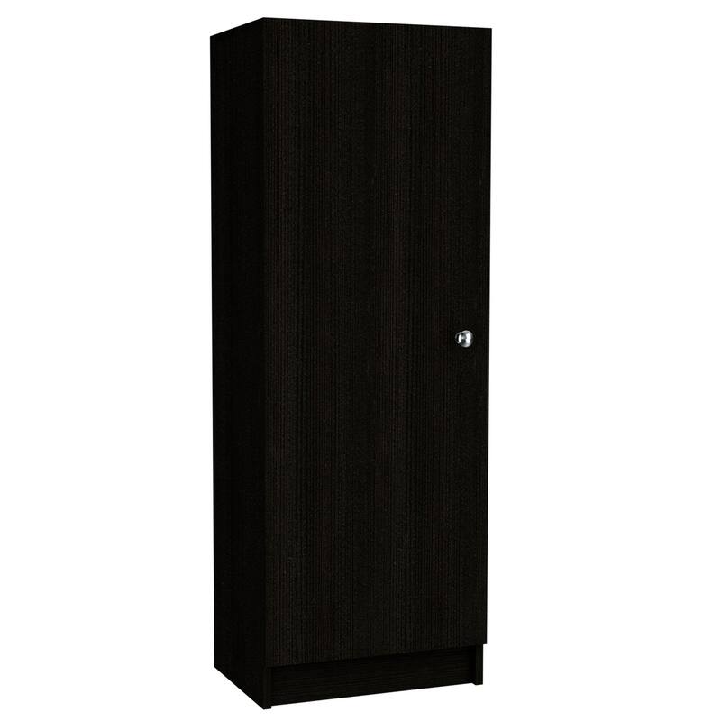 Belleria 47-Inch High Single Door Pantry with Four Interior Shelves - N/A