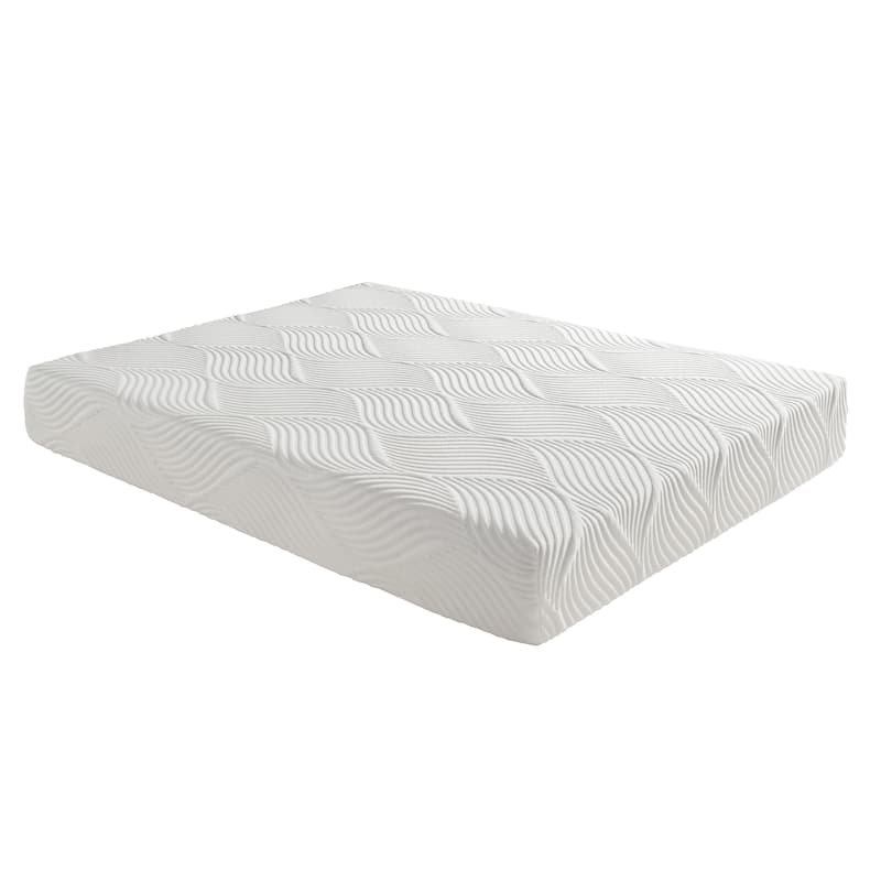 10" Bed Mattress Gel-Infused Memory Foam Mattress in a Box - White - Queen