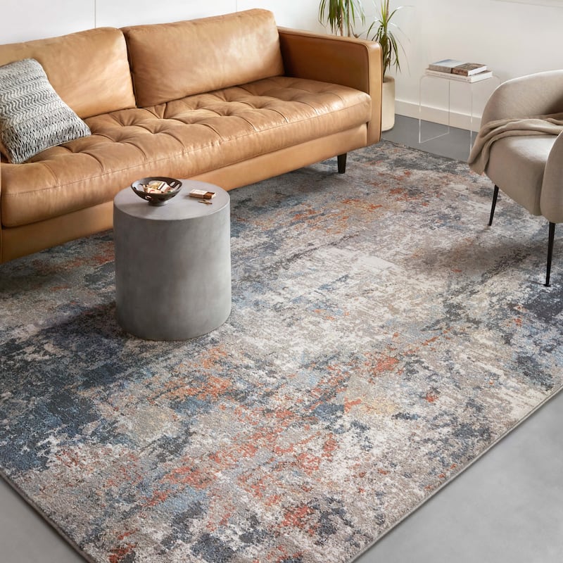 Alexander Home Rustic Glacier Abstract Area Rug