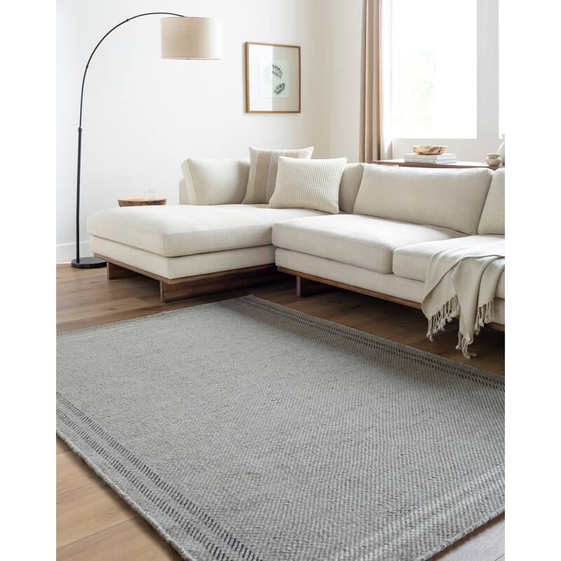 Bower Casual Area Rug - Dark Gray - 5' x 7' 6"