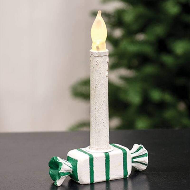 Resin Candy Taper Candle Holder Festive Decor