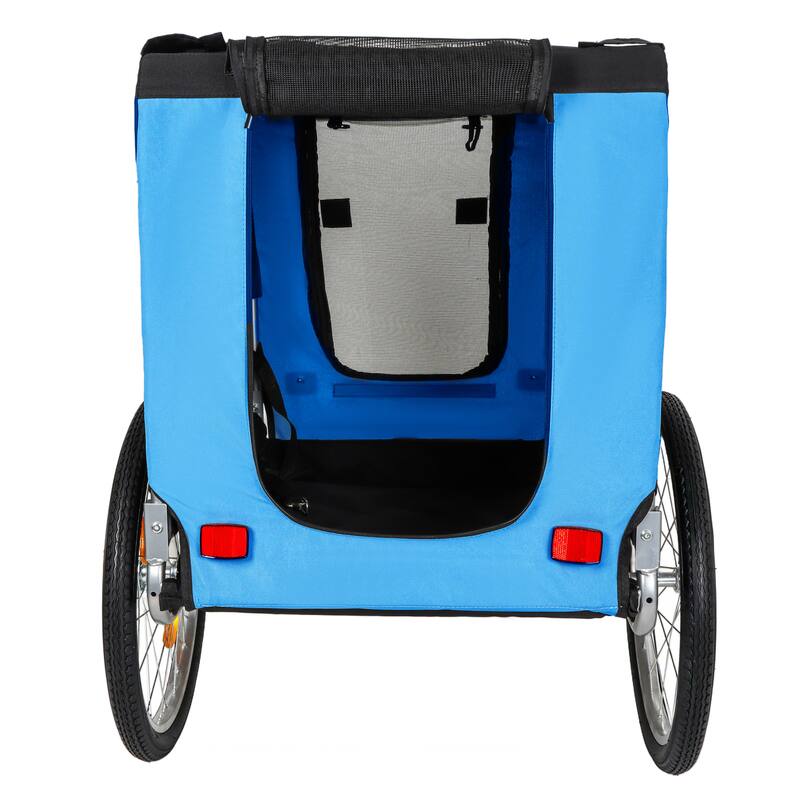 Large Folding Bike Trailer for Dogs, 100LB Capacity All-Terrain Pet Carrier for Cycling, Jogging, Camping & Outdoor Adventures