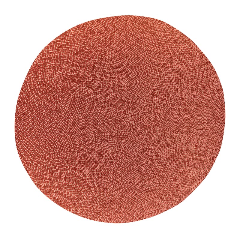 Better Trends Sunsplash Braid 100% Polypropylene Stain Resistant & Double Sided Reversible Indoor-Outdoor Area Utility Rug - 96"  Round - Red