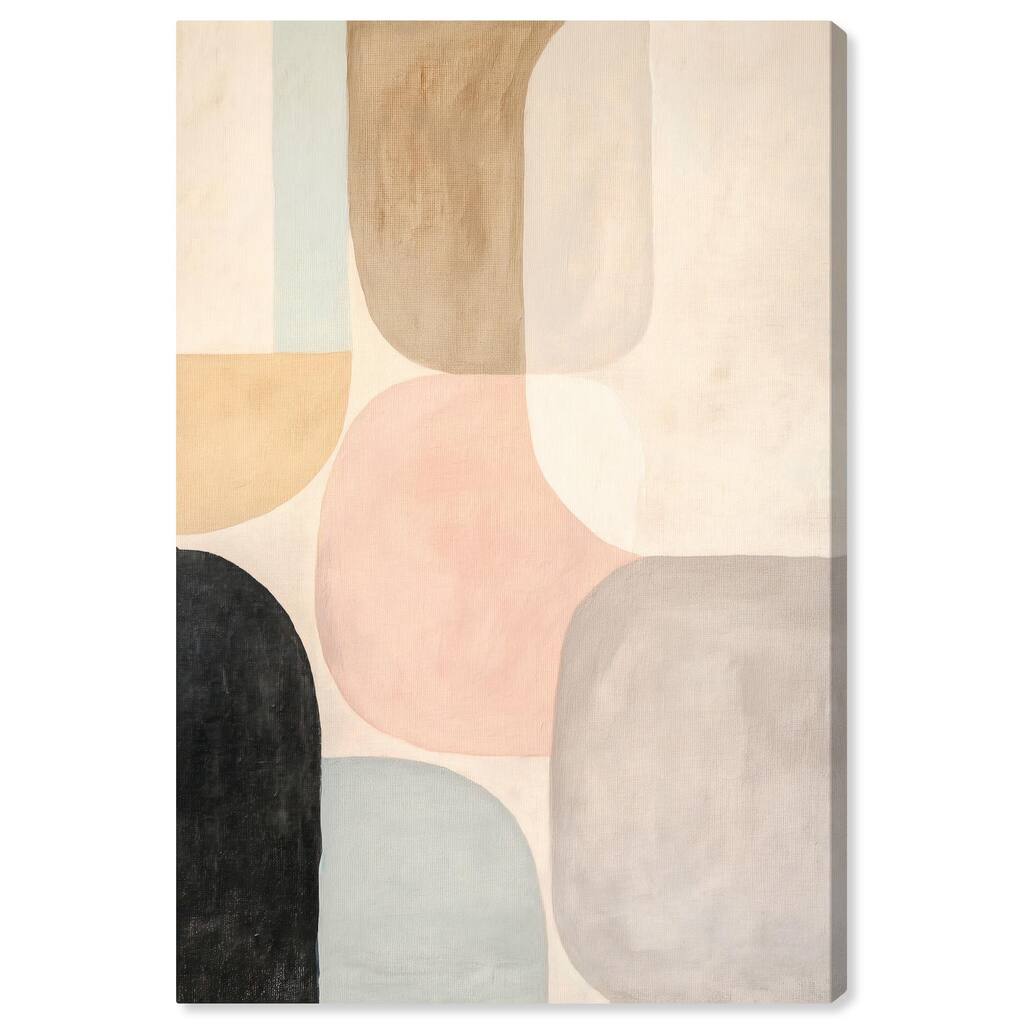 Soft Cubism II Canvas by Art Remedy, Gallery Wrapped