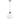 Klyli 11-inch 1-light Frosted Glass Hanging Pendant