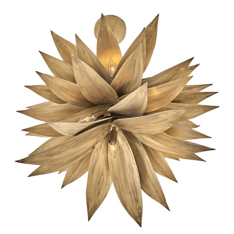 Fredrick Ramond FR30811 Agave 4 Light 16" Wide Convertible Pendant