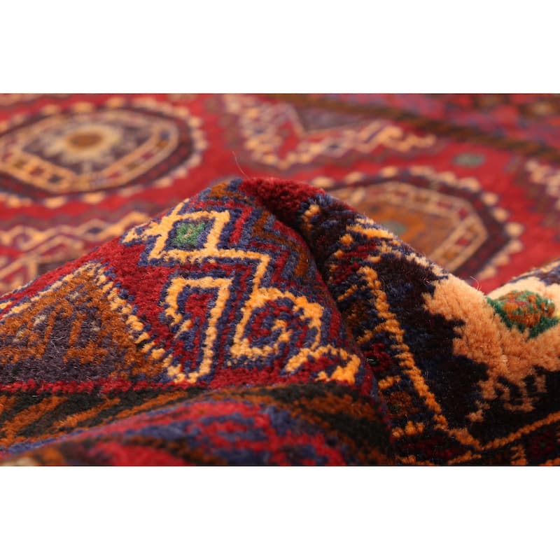 ECARPETGALLERY Hand-knotted Teimani Red Wool Rug - 3'4 x 6'4