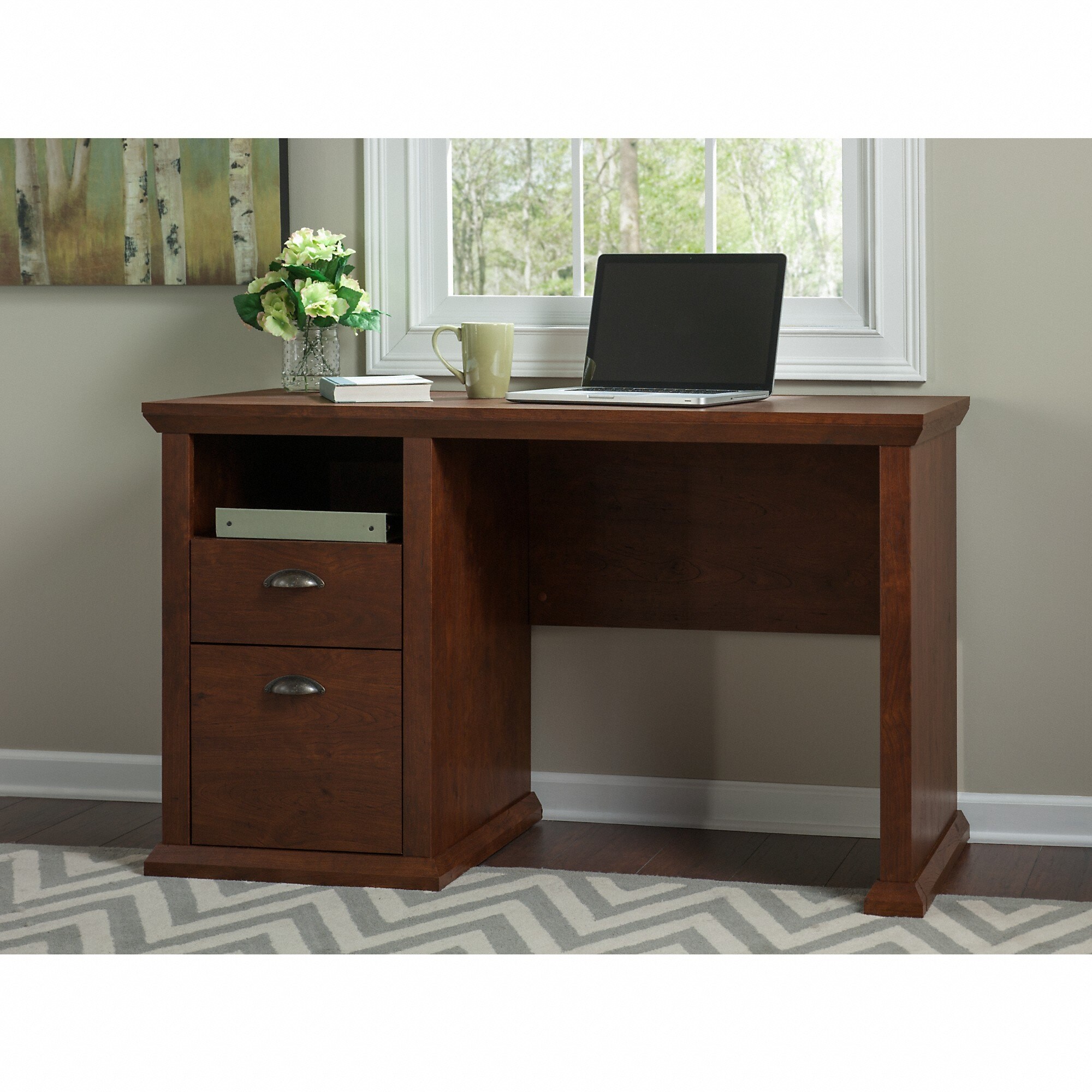 Bush Furniture Yorktown Home Office Desk in Antiqu