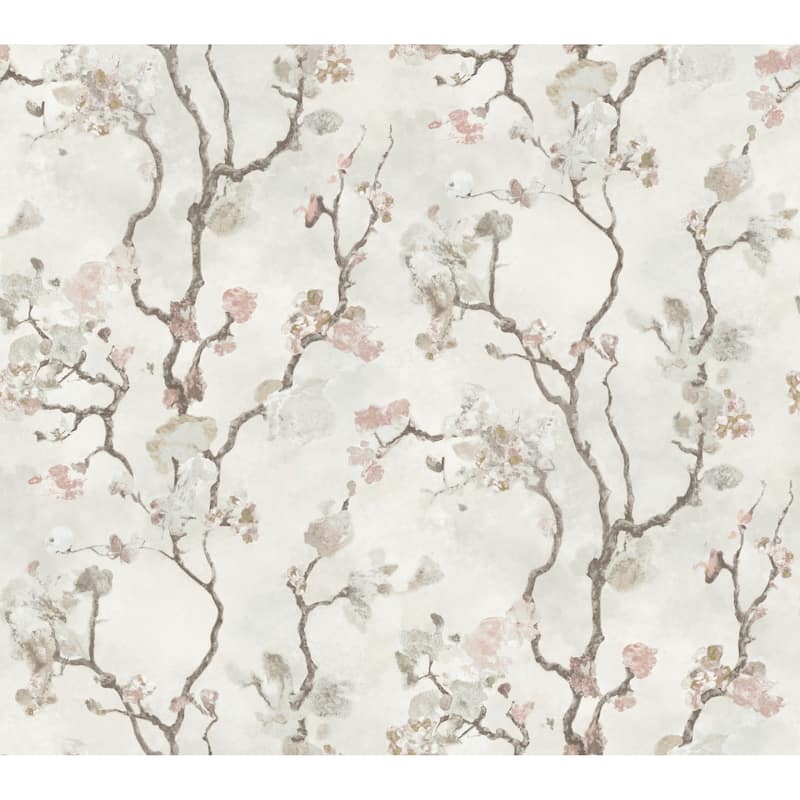 Riverside Avril Chinoiserie 27 In W X 27 Ft L Wallpaper