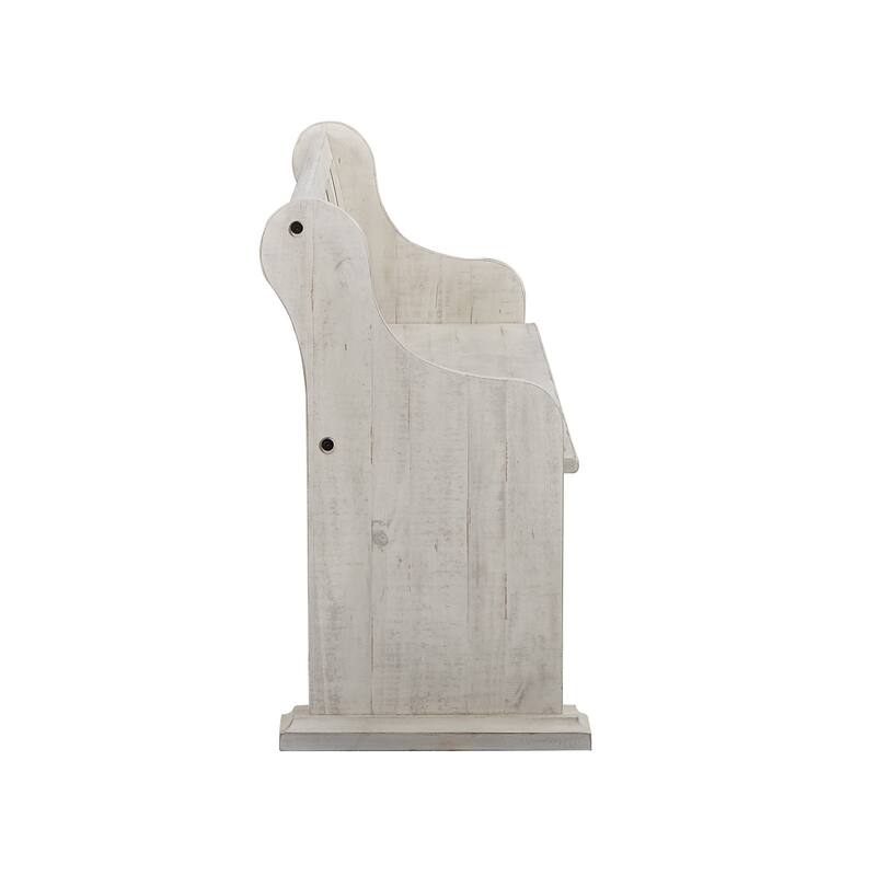 Magnussen Home Bronwyn Alabaster And Toasted Nutmeg Bench - 67.75''W x 20.5''D x 34.38''H