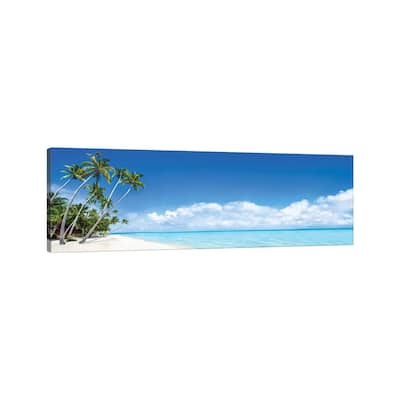 iCanvas "Beach Panorama On The Bora Bora Atoll" by Jan Becke Canvas Print
