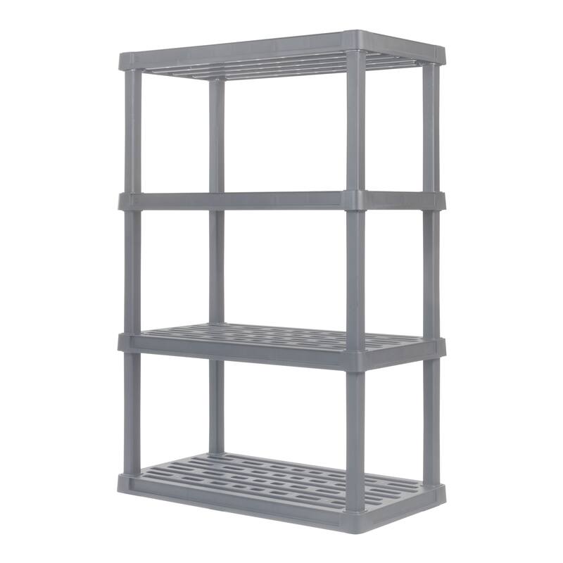 IRIS USA® Plastic Rack Shelf - Elephant Gray
