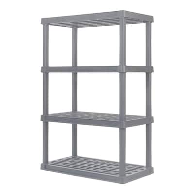 IRIS USA® Plastic Rack Shelf - Elephant Gray