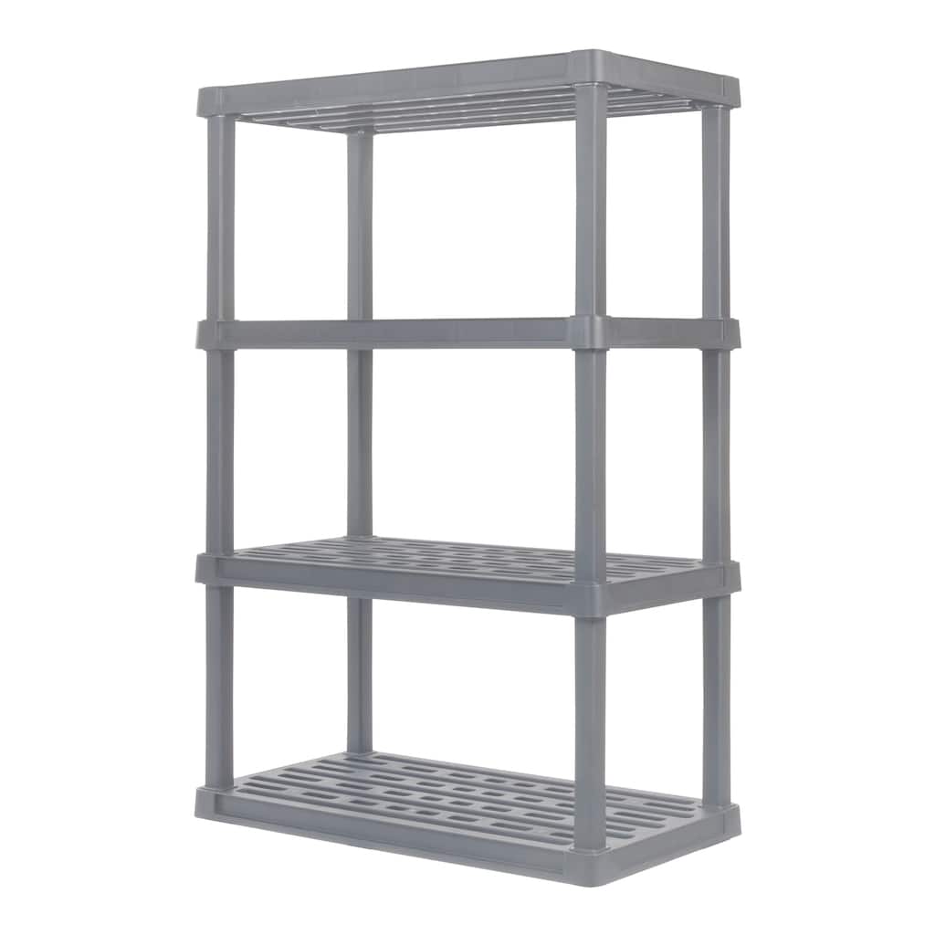 IRIS USA® Plastic Rack Shelf - Elephant Gray
