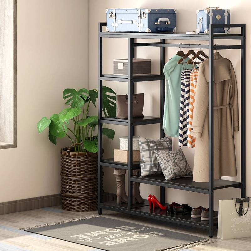 Freestanding Closet Organizer with Shelves