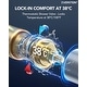 preview thumbnail 44 of 52, Thermostatic Rainfall Shower System,12 Inch 64-Color LED Mood Lighting Shower Faucet Set with 6 Body Jets