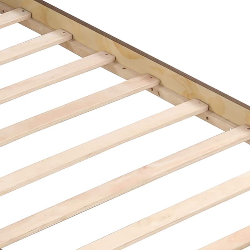 Contemporary Multifunctional Twin Size Wooden Platform Bed Frame