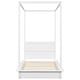 preview thumbnail 5 of 36, Canopy Bed Frame with Headboard, 4 Posters Wooden Bed Frame, No Box Spring Needed, Mattress Foundation Platform Bed for Kids
