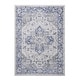 preview thumbnail 1 of 5, LOOM & LUXE Collection 2X3 Blue/Grey/Oriental Non-Shedding Area Rug - 36" D x 24" W x 0.35" H