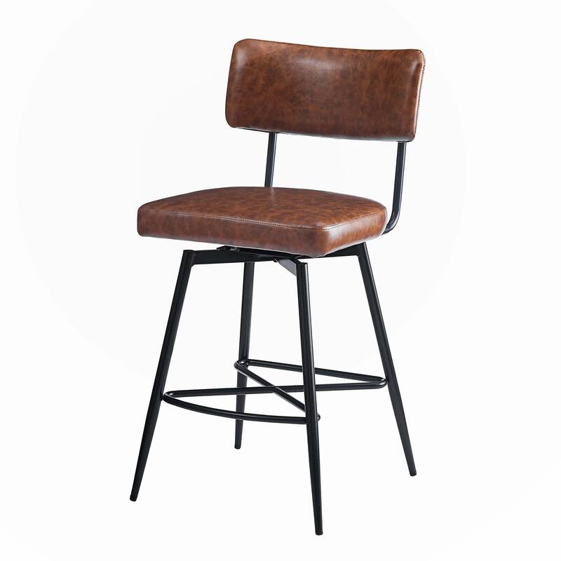 26"Retro Swivel Counter Stools Set of 2,only chairs