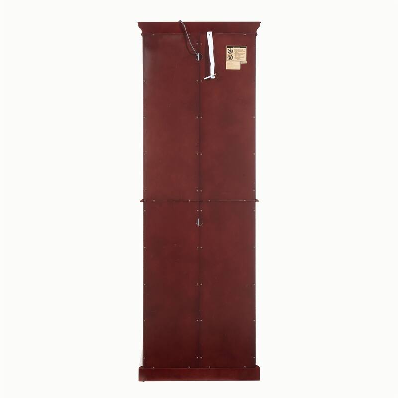 6 Tier Lighted Curio Diapaly Cabinet with Adjustable Shelves