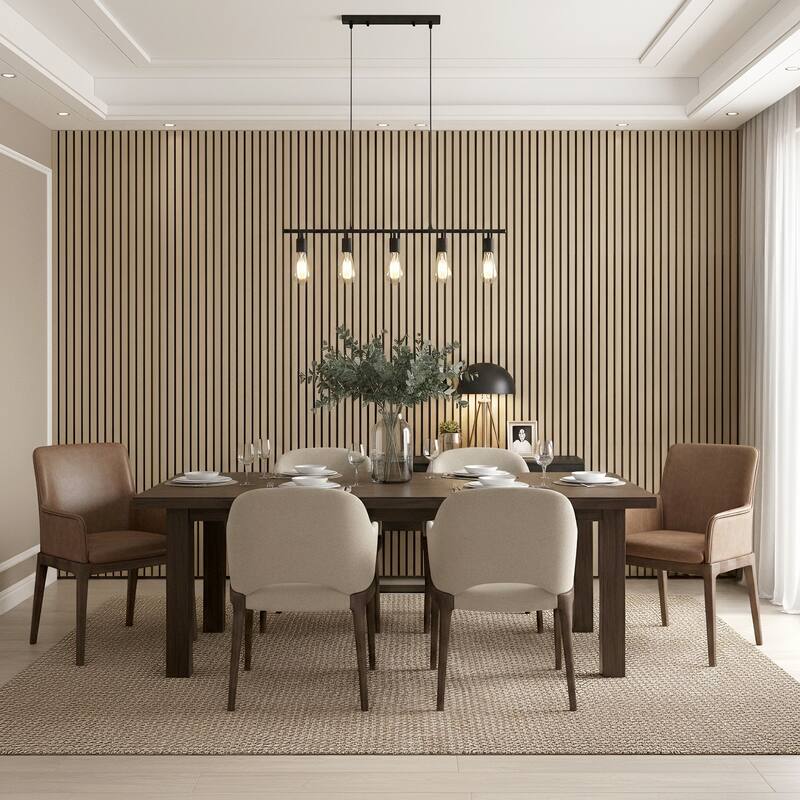 47.3" x 23.6" Wood Slat Acoustic Wall Panels for Ceiling and Wall Decor, 4-Pack (31 sq ft)