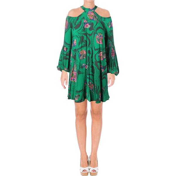 Shop Free People Womens Drift Away Casual Dress Cold Shoulder