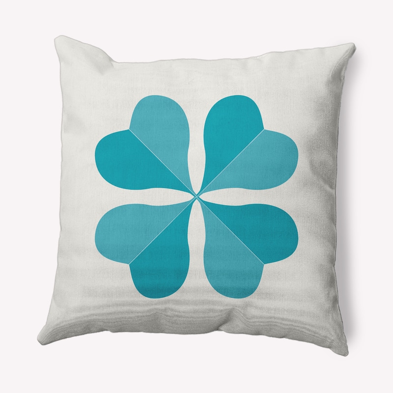 Lucky Clover St. Patrick's Day Decorative Throw Pillow - 26" x 26" - Explorer Blue