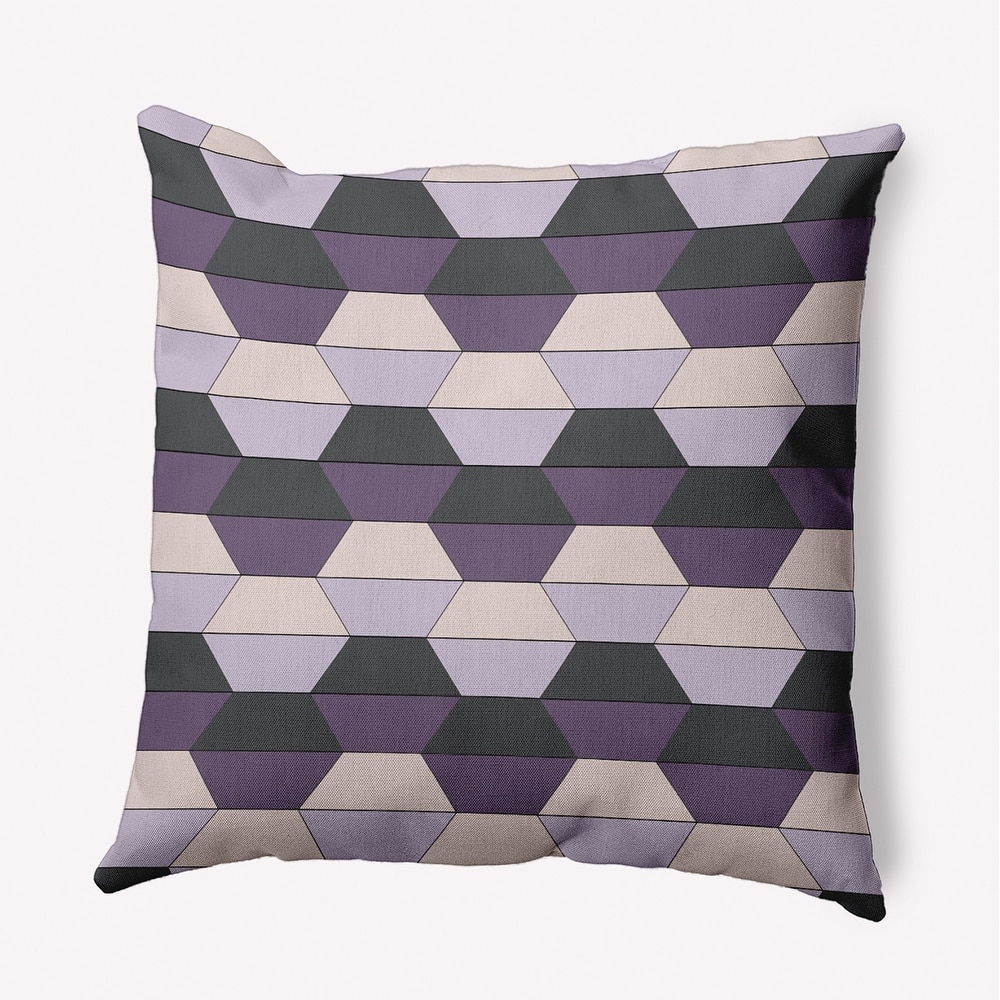 Hex Pattern Indoor/Outdoor Throw Pillow