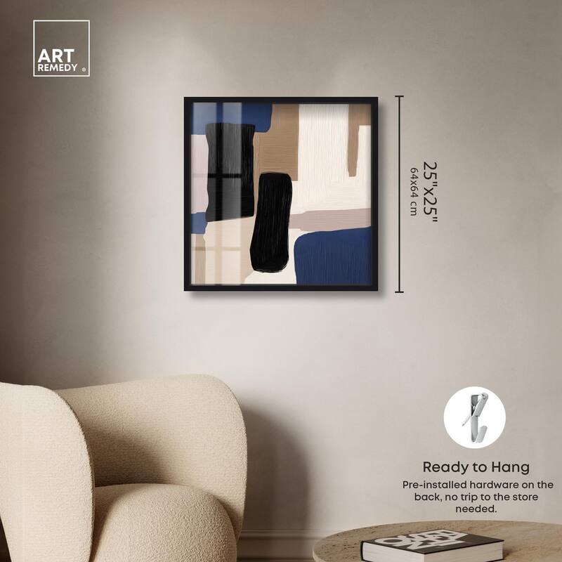 Blue Quietude I Shadowbox by Art Remedy