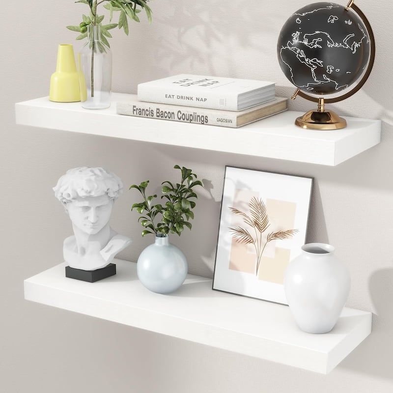 Wall Shelves for Bedroom - White
