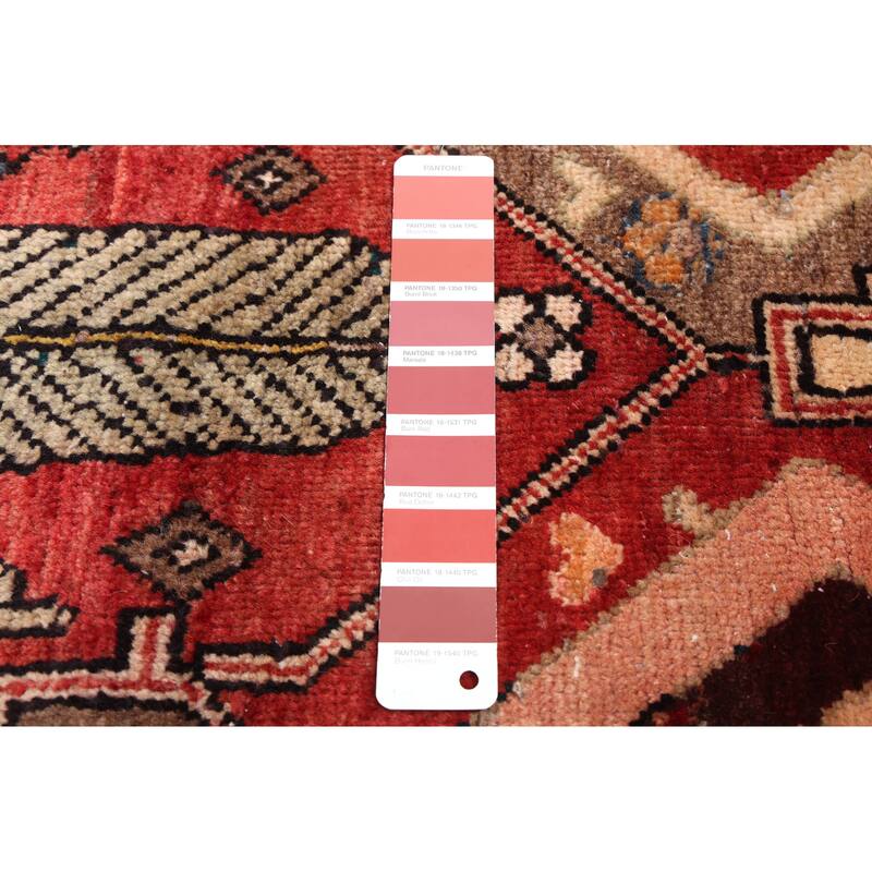 ECARPETGALLERY Hand-knotted Kayseri Vintage Red Wool Rug - 4'9 x 9'2