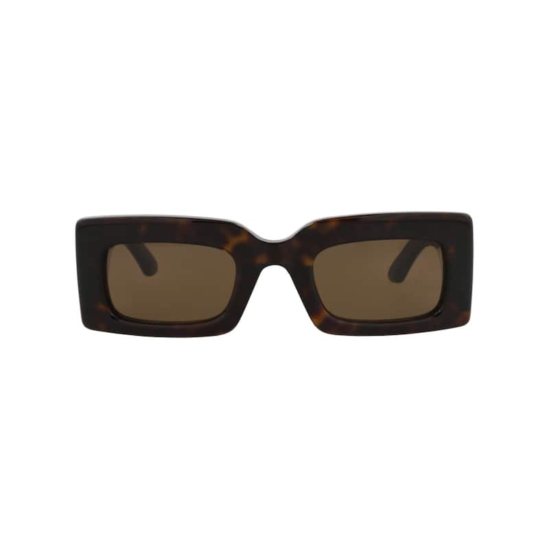 Alexander McQueen Square-Frame Recycled Acetate Sunglasses - Havana Havana Brown - Multi - Brown Lens