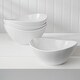 preview thumbnail 1 of 5, Euro Ceramica Highlands White Porcelain Serving Bowls, 3pc and 4pc