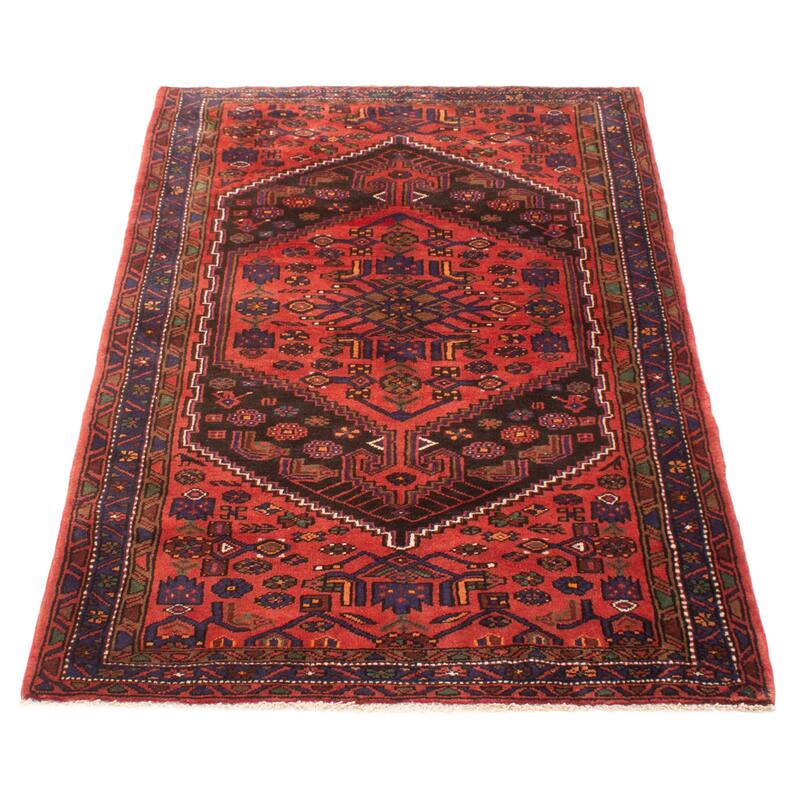 ECARPETGALLERY Hand-knotted Andelz Red Wool Rug - 4'4 x 7'1
