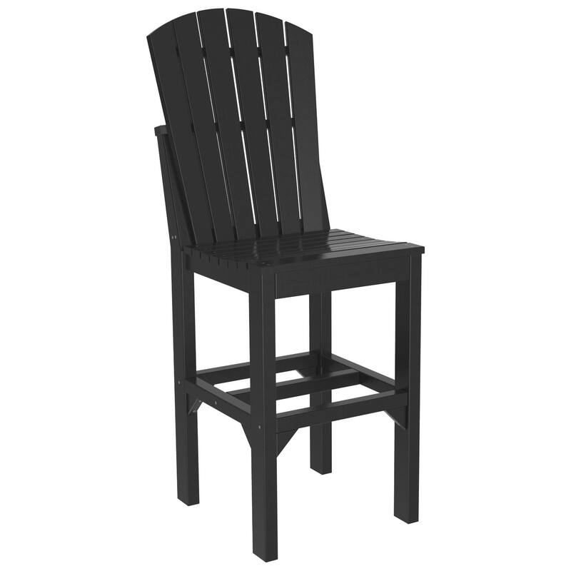 Set of 4 Poly Lumber Adirondack Dining Chairs