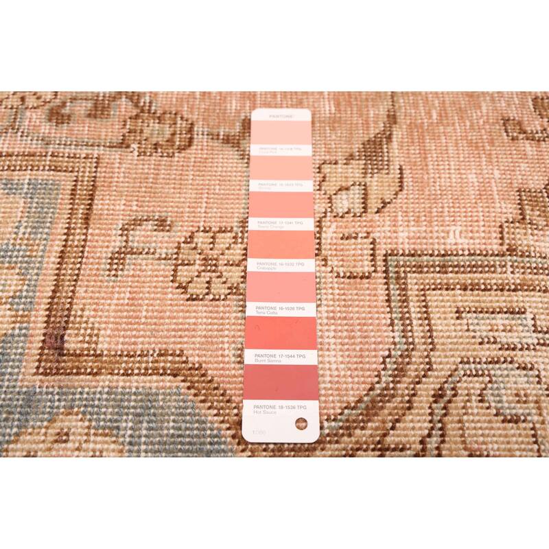 ECARPETGALLERY Hand-knotted Antalya Vintage Copper Wool Rug - 9'8 x 12'10