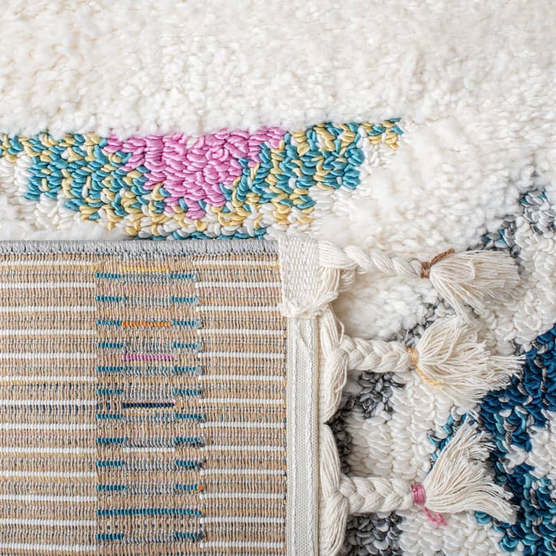 SAFAVIEH Moroccan Fringe Shag Mozell Rug